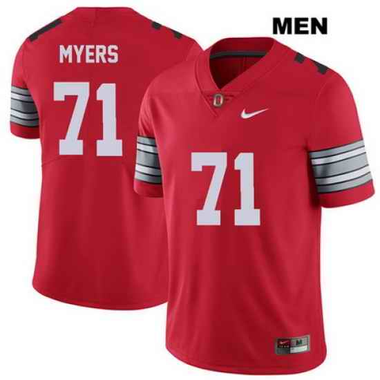 2018 Spring Game Josh Myers Ohio State Buckeyes Authentic Nike Mens  71 Stitched Red College Football Jersey Jersey